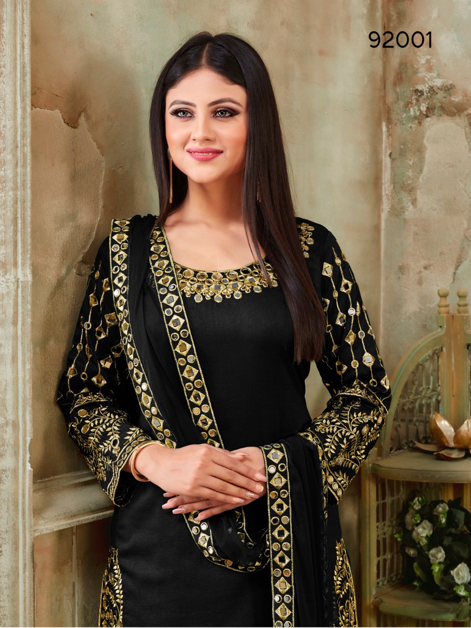 dani aanaya 92000 vol 92 silk authentic fabric salwar suit catalog