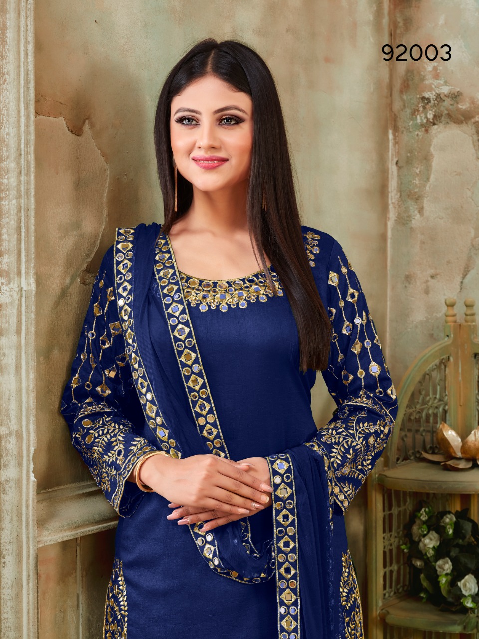 dani aanaya 92000 vol 92 silk authentic fabric salwar suit catalog