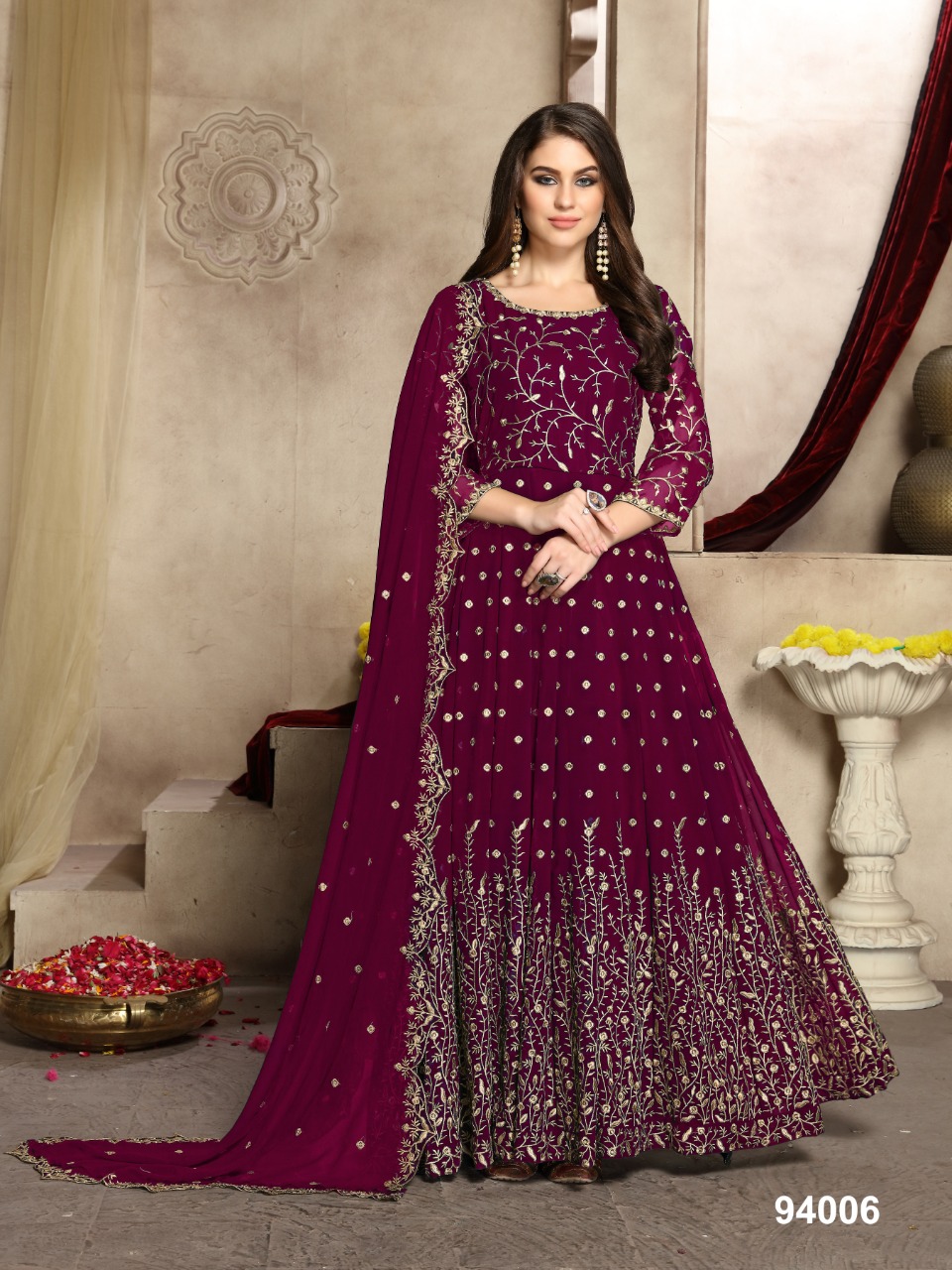 dani aanaya 94000 georgette innovative style indo western catalog