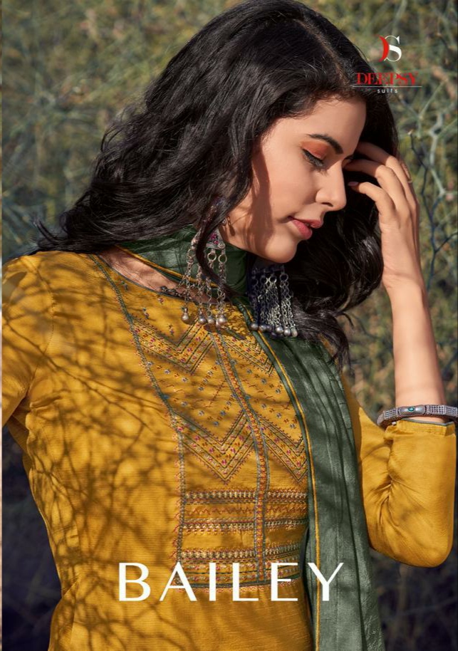 deepsy suit bailey silk decent embroidary look salwar suit catalog