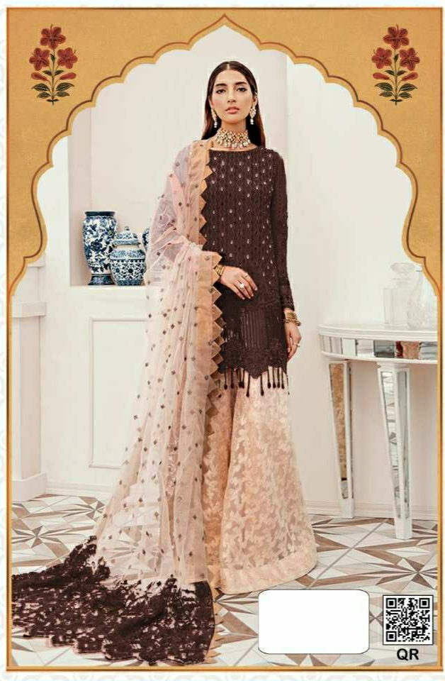 fepic d no 83003  k georgette gorgeous look salwar suit catalog