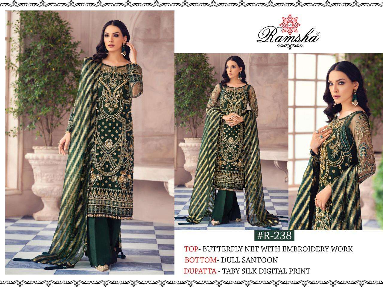 Ramsha R-238 Salwar Kameez Georgette Singles