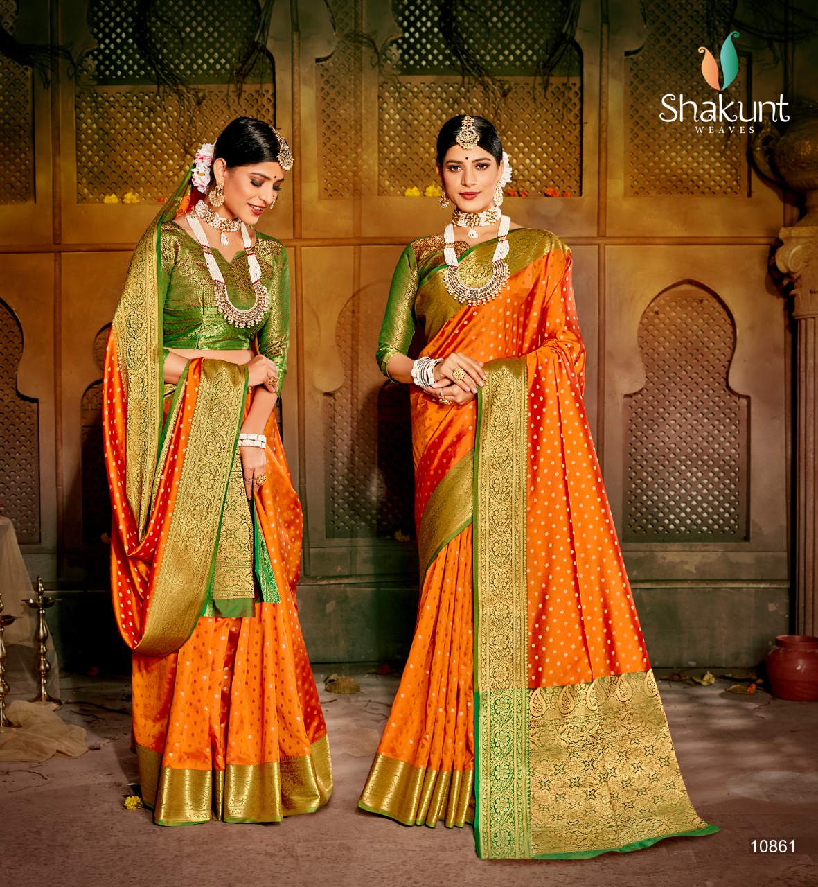 shakunt weaves manmohini silk festive look sarees catalog