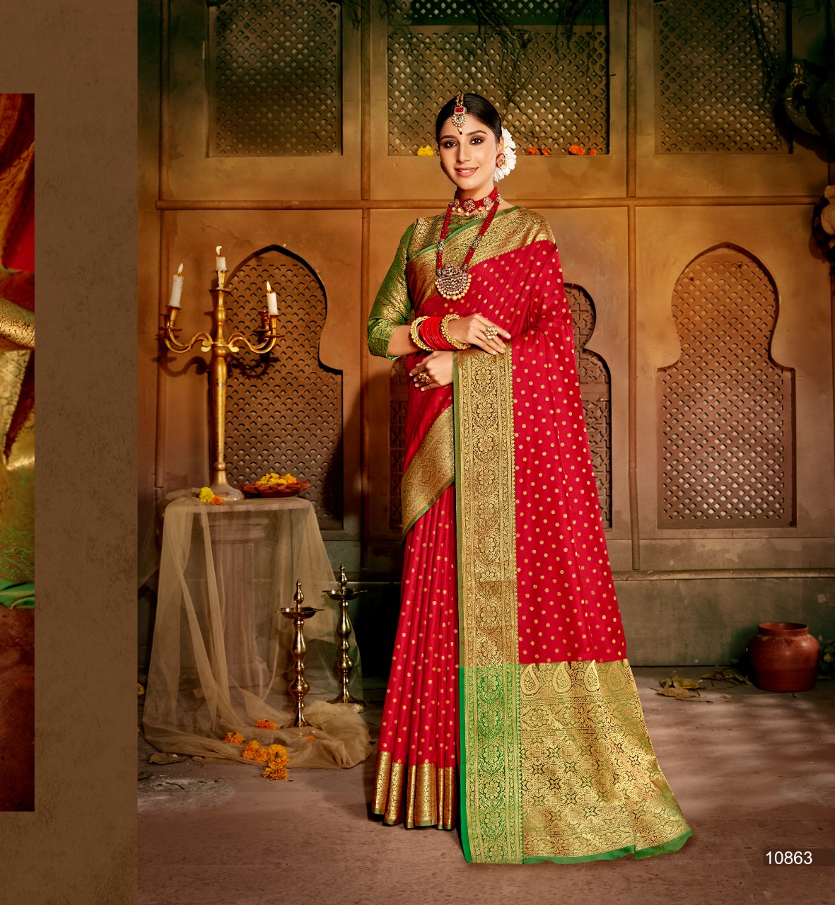 shakunt weaves manmohini silk festive look sarees catalog