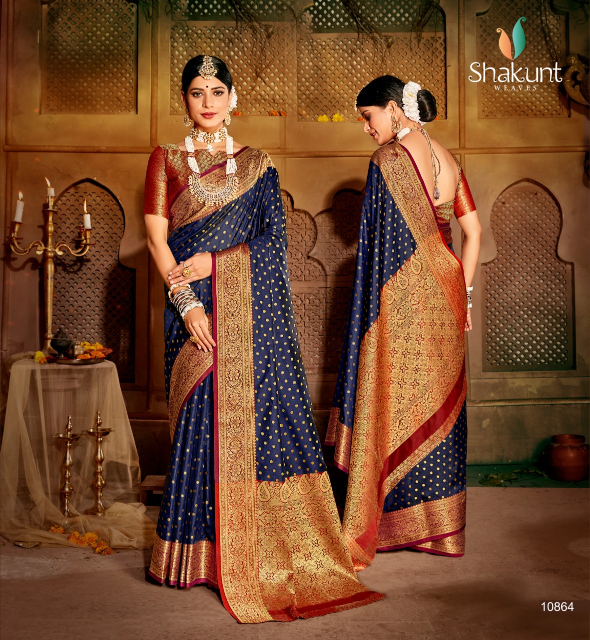 shakunt weaves manmohini silk festive look sarees catalog