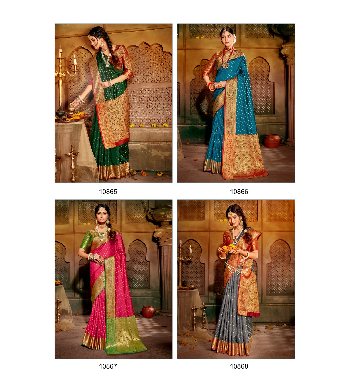 shakunt weaves manmohini silk festive look sarees catalog