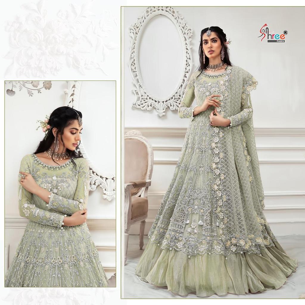 shree fab sana safinaz georgget festive look  salwar suit catalog