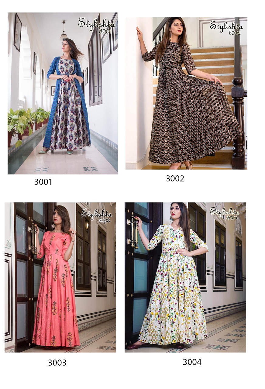 Stylishta vol 1 3001  3004 maslian gorgeous look gown catalog