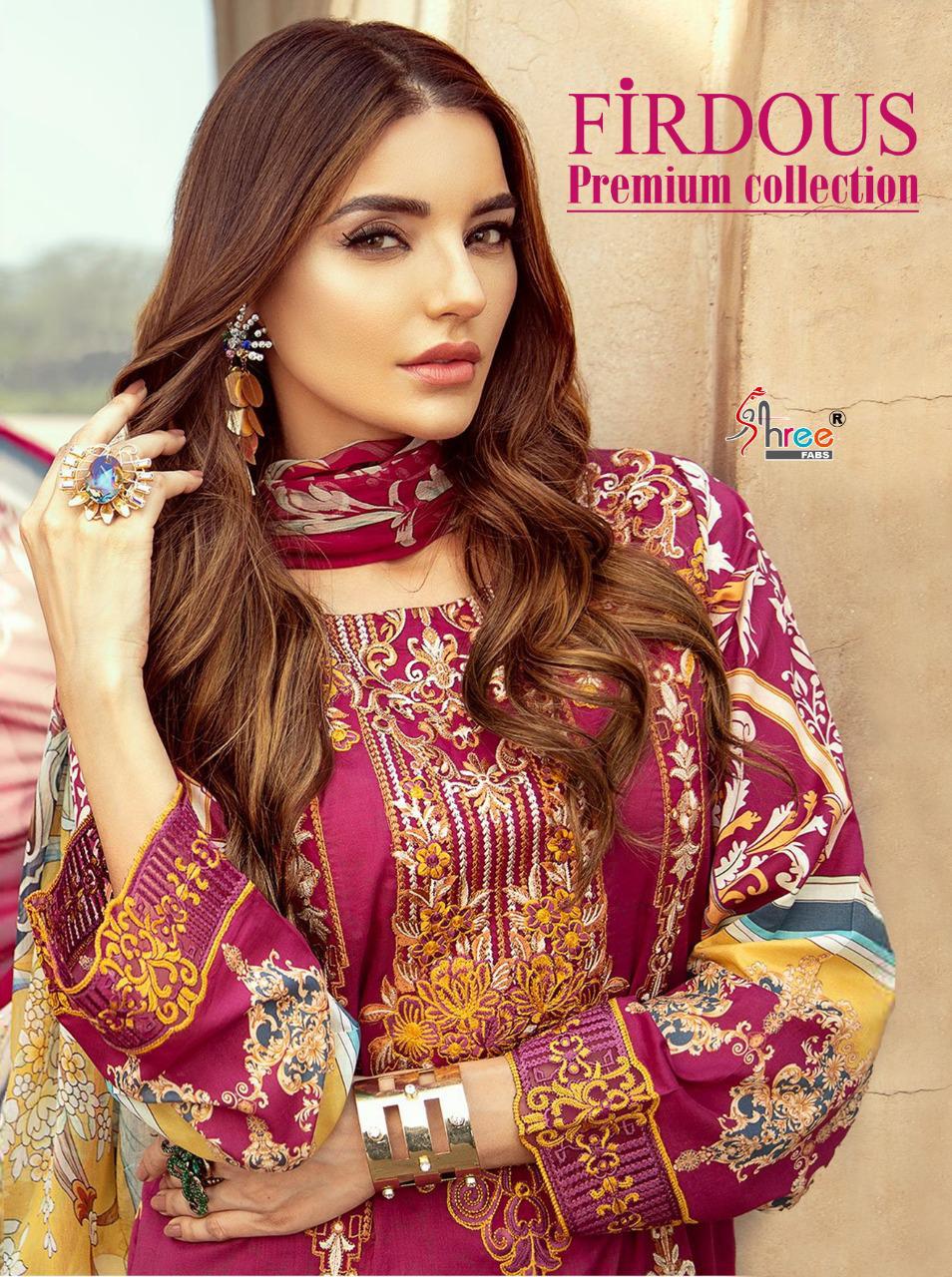 shree fabs firdous jam cotton innovative style siffon dupatta salwar suit catalog