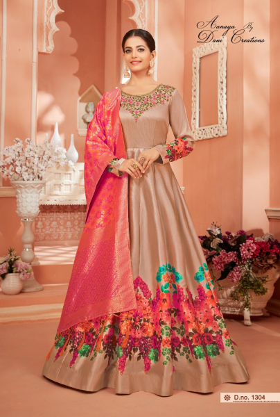 dani Aanaya 1304 Salwar Kameez Monga satin silk Singles