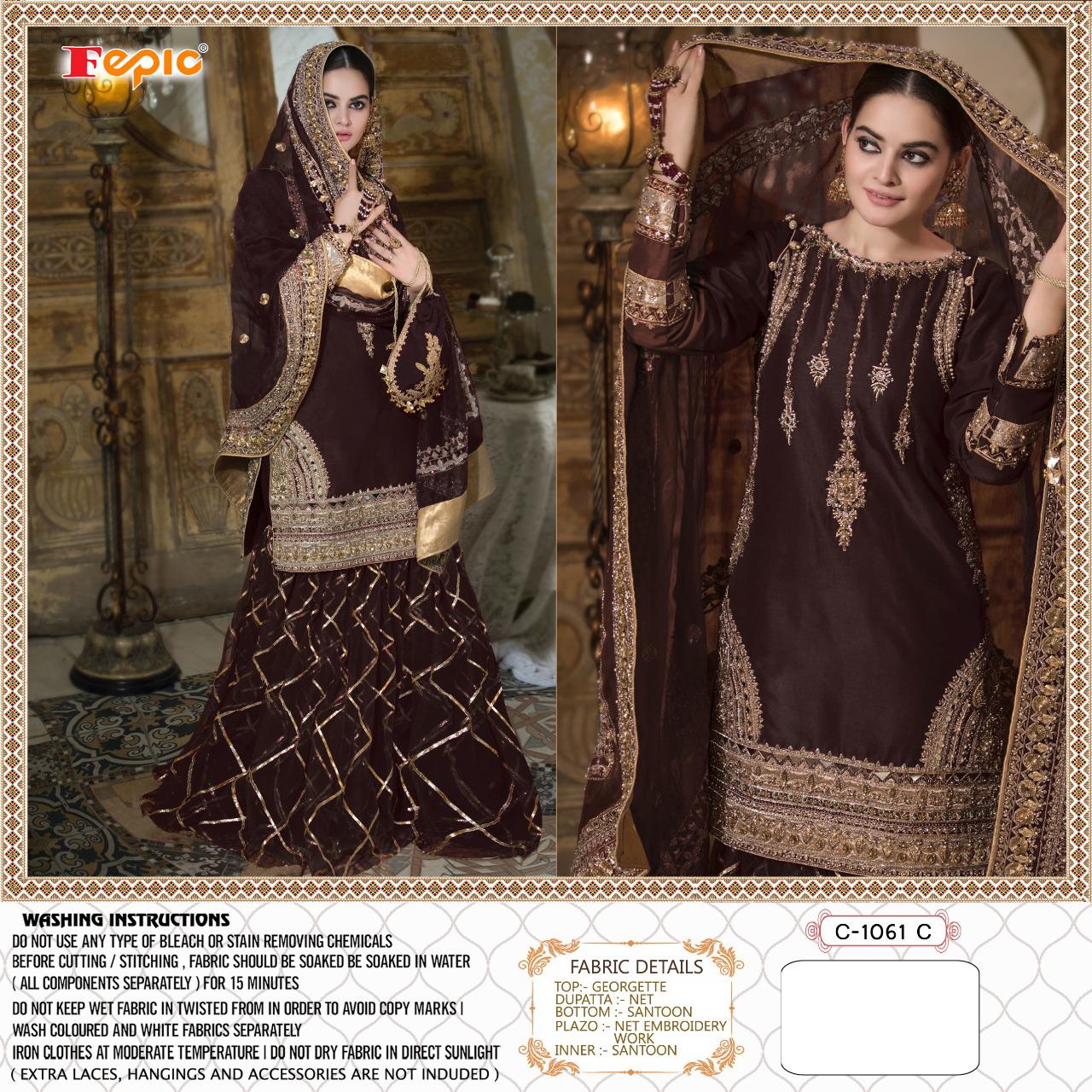 fepic rosemeen sufia georgget innovative style salwar suit catalog