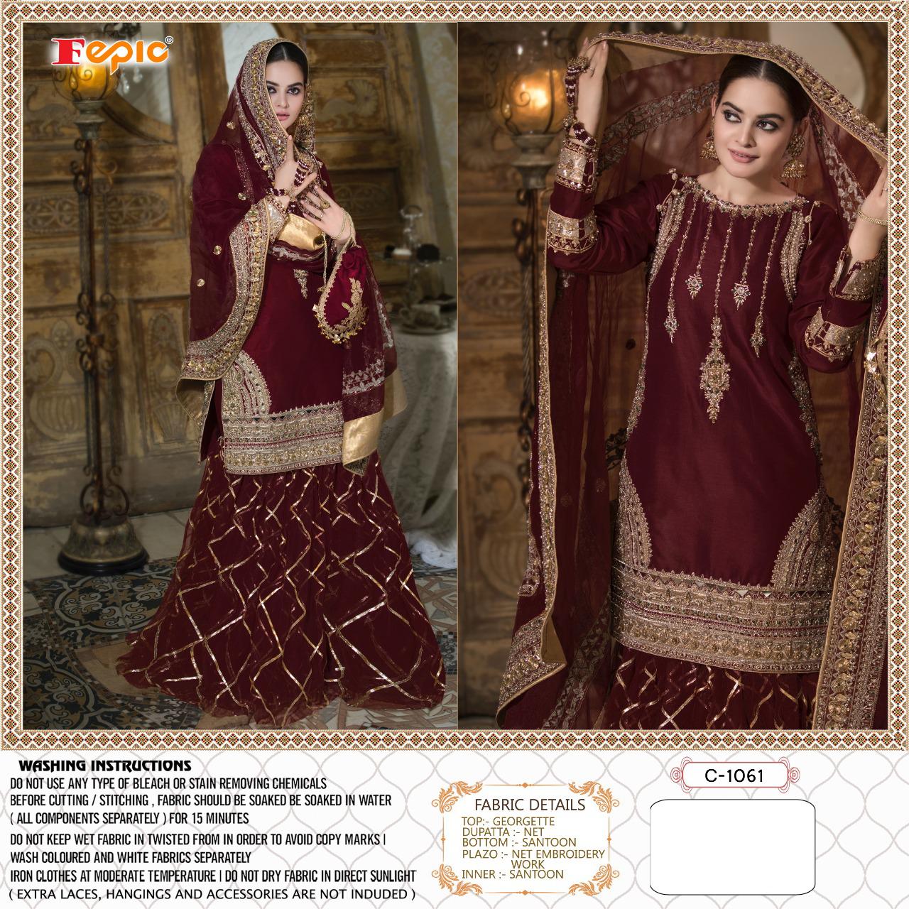 fepic rosemeen sufia georgget innovative style salwar suit catalog