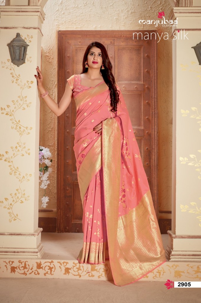 Manjubaa Clothing MANYA SILK 2905 Sarees Silk Singles