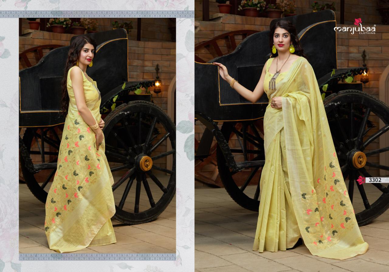 Manjubaa Clothing MANJARI SILK 3302 Sarees Silk Singles