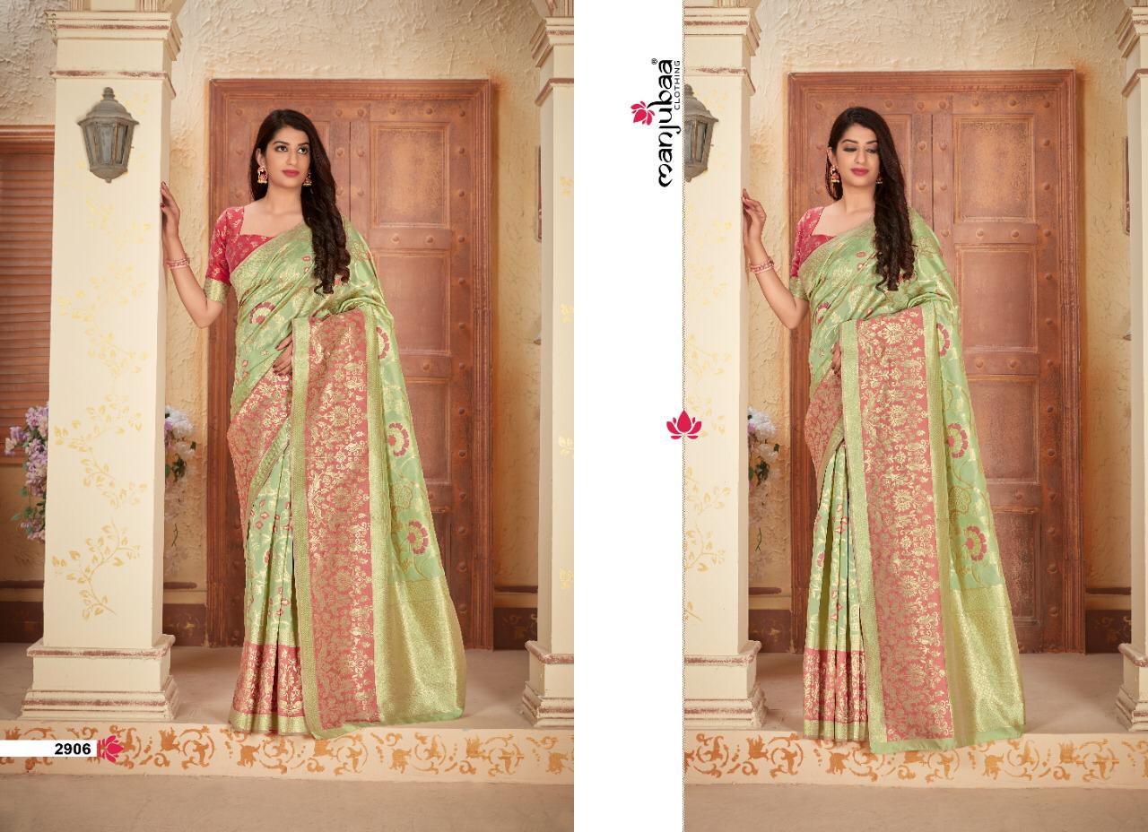 Manjubaa Clothing MANYA SILK 2906 Sarees Silk Singles