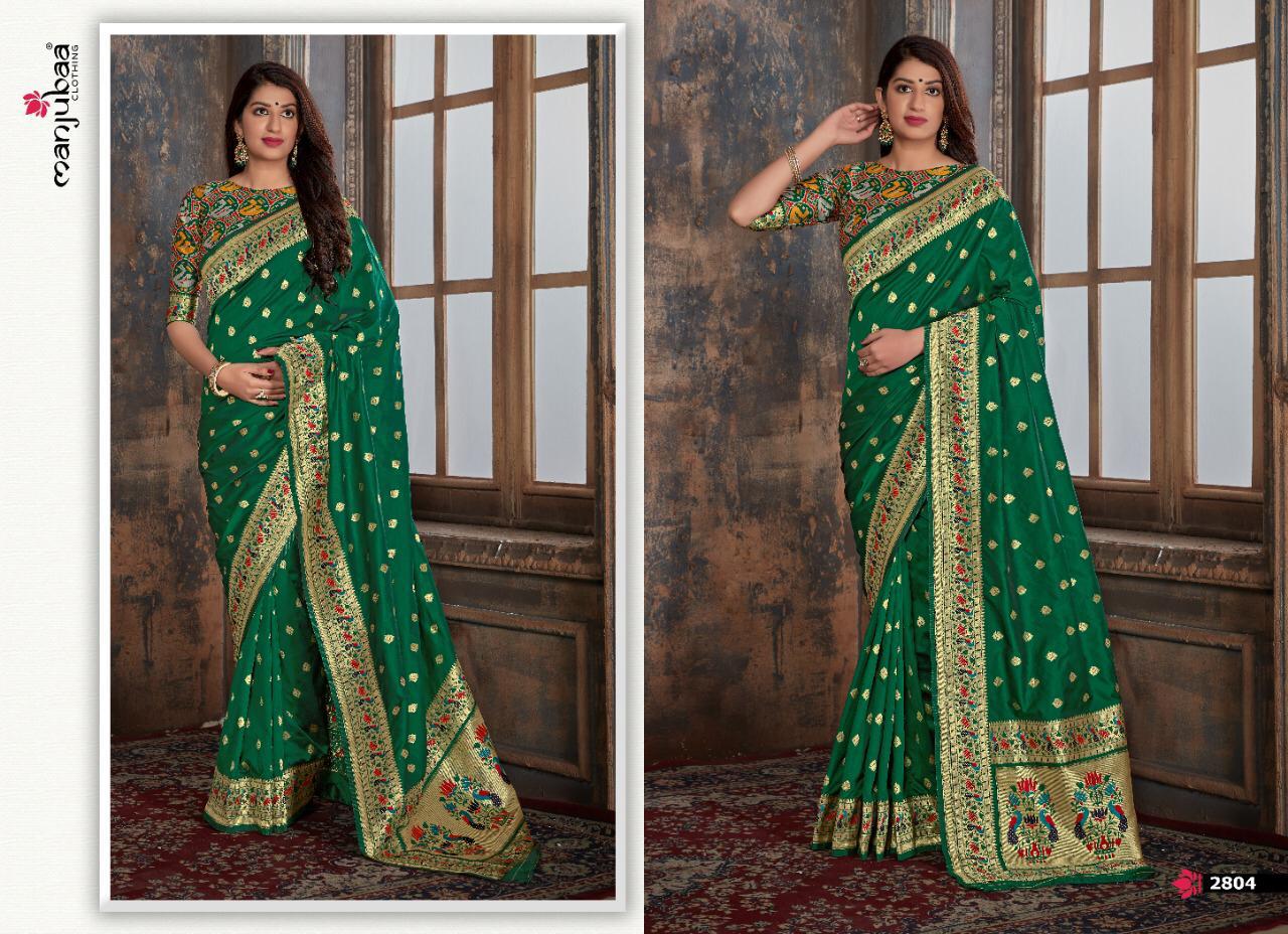 Manjubaa Clothing MAHALAKSHMI SILK 2804 Sarees Silk Singles