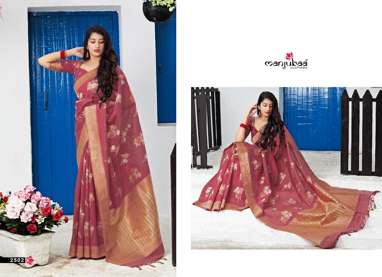 Manjubaa Clothing MARYADA SILK 2502 Sarees Silk Singles