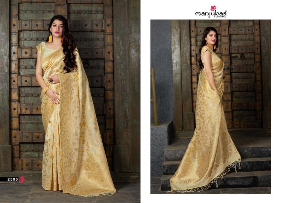 Manjubaa Clothing MARYADA SILK 2505 Sarees Silk Singles