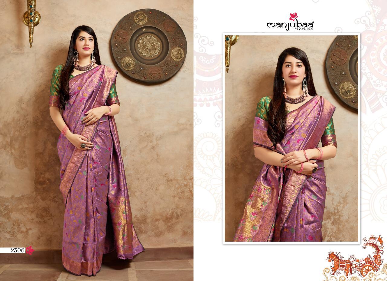 Manjubaa Clothing MAHEESHA SILK Sarees Silk Singles