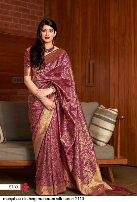 Manjubaa Clothing MAHARANI SILK 2110 Sarees Silk Singles