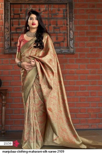 Manjubaa Clothing MAHARANI SILK 2109  Sarees Silk Singles