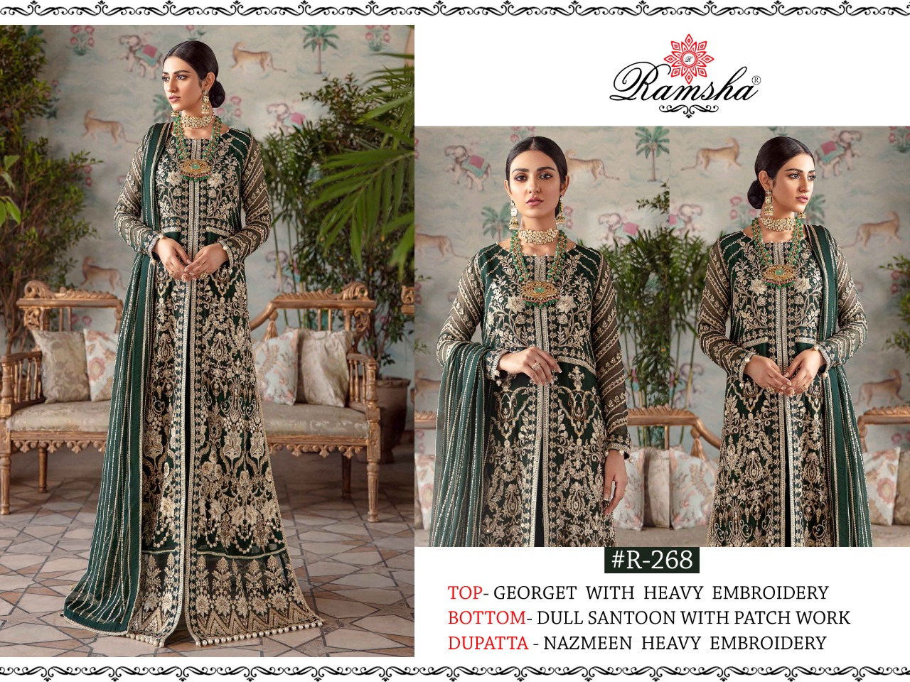 ramsha d no r 265 to 268  net regal look salwar suit catalog