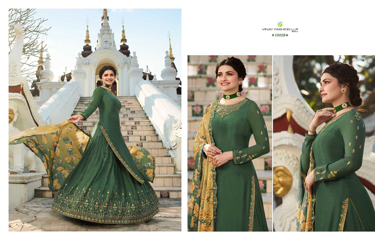 vinay fashion kaseesh lifestyle 3  muslin satin regal style sharara style salwar suit catalog