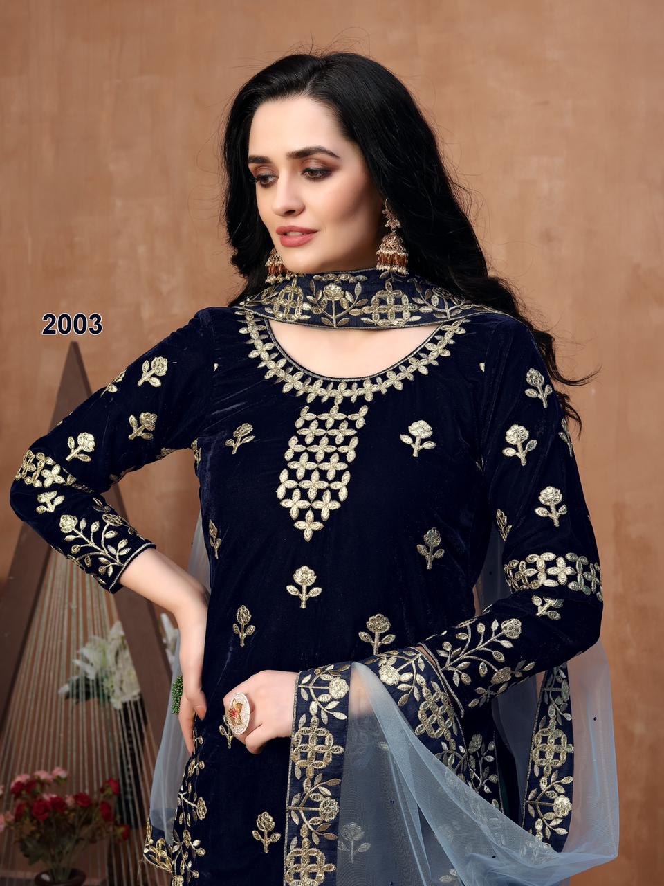 dani Twisha 2000 series vol 20 velvet astonishing look salwar suit catalog