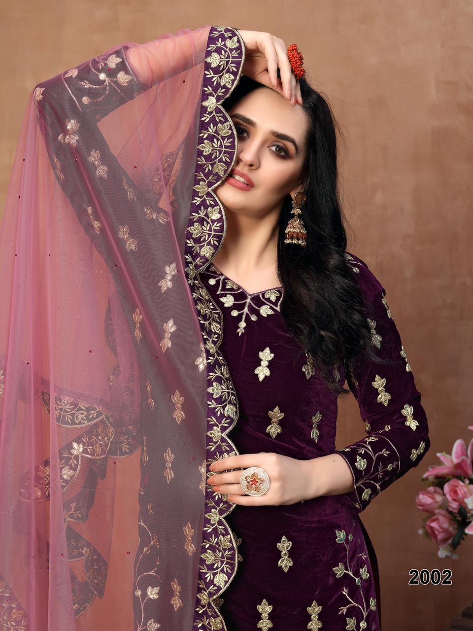 dani Twisha 2000 series vol 20 velvet astonishing look salwar suit catalog