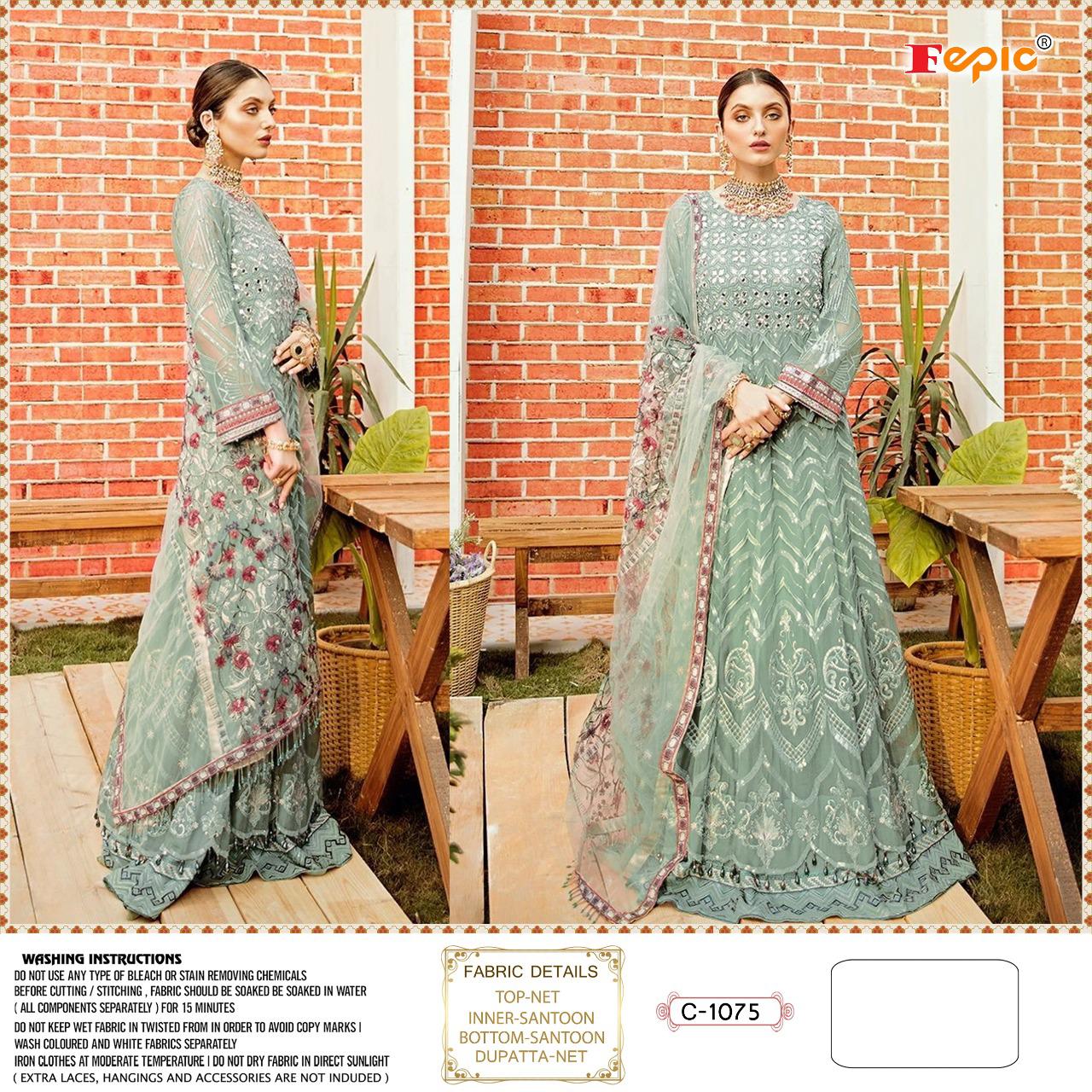 fepic rosemeen c 1075 net Catchy look salwar suit single