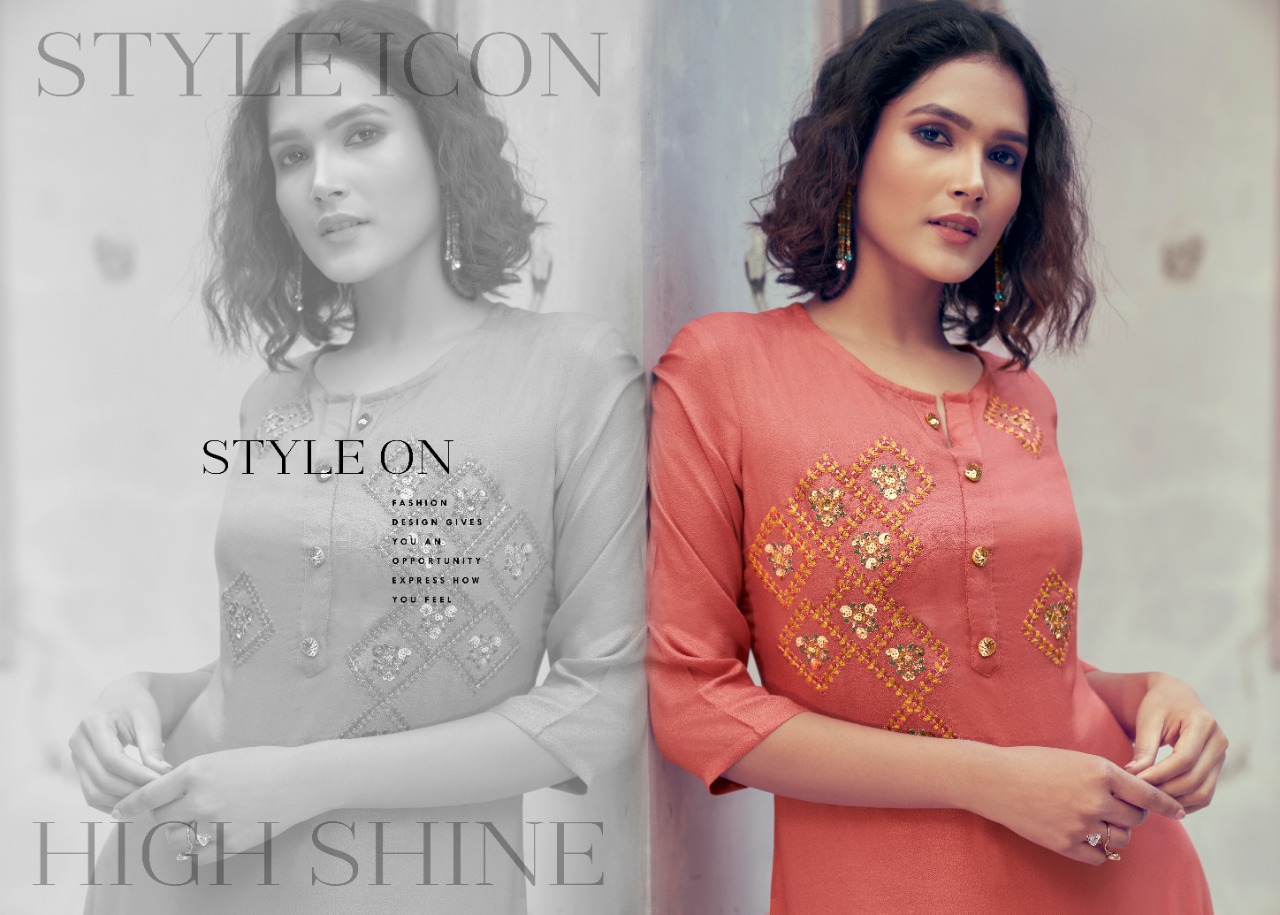 rangoon style on viscose innovative style long kurti with plazzo calatog