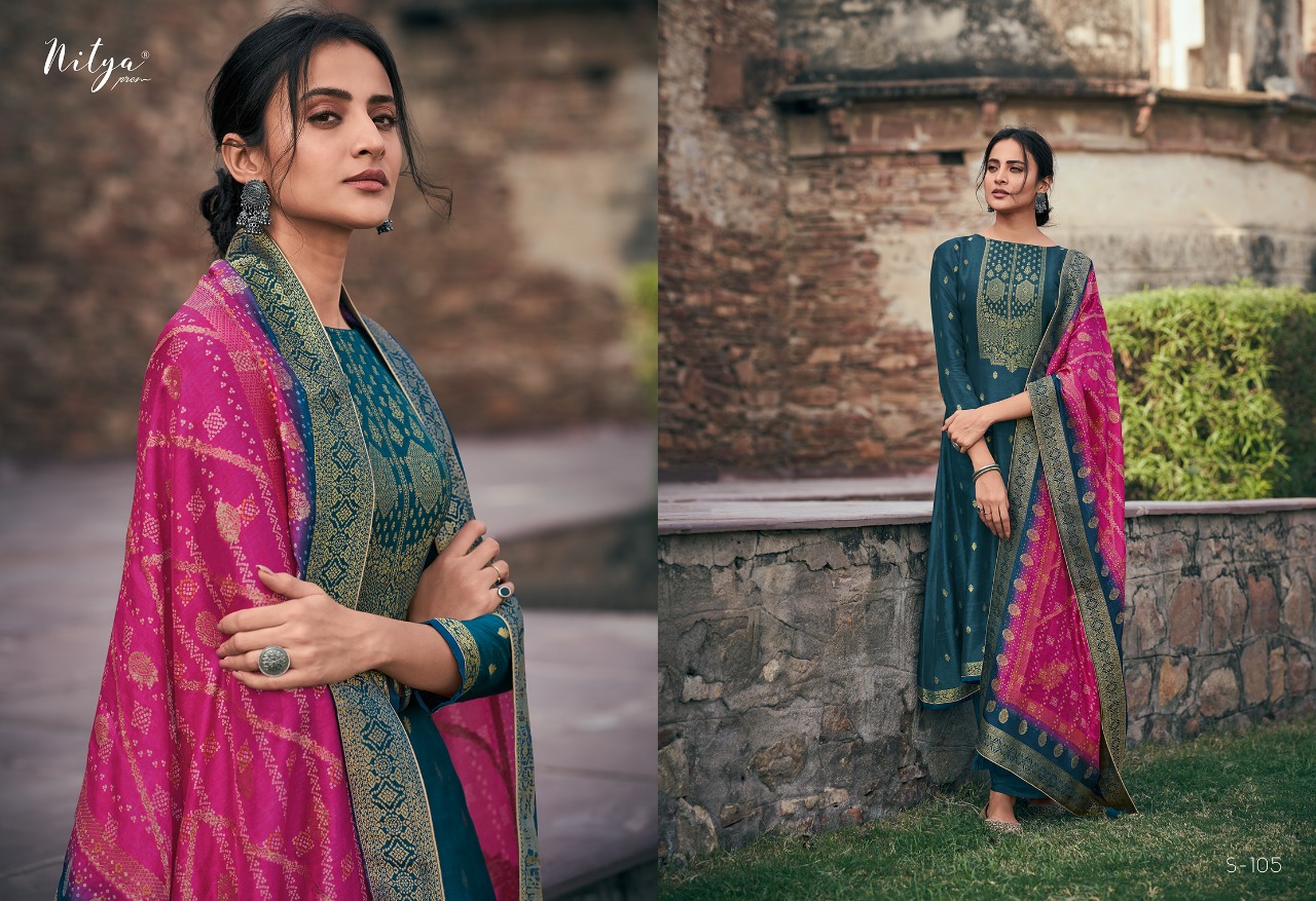 l t nitya saiyra  dola jaguard gorgeous look salwar suit catalog