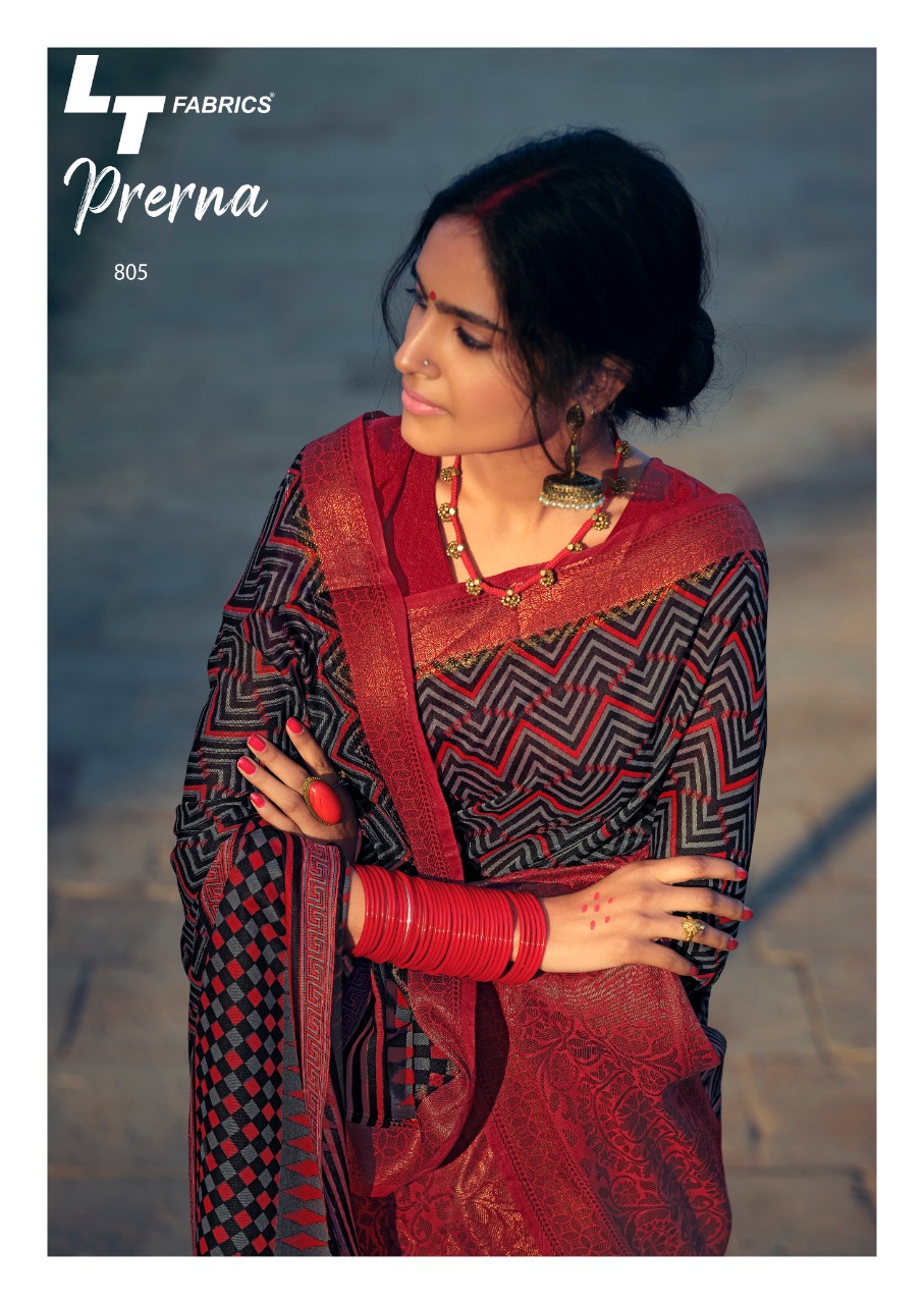 l t prerna vol 2 cotton decent look saree catalog