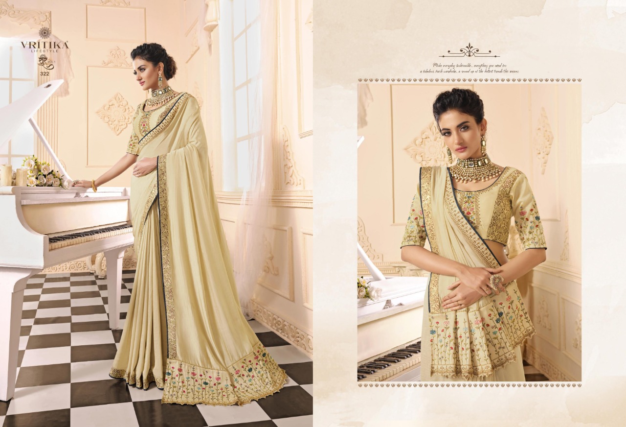 life style vritika regal look saree catalog