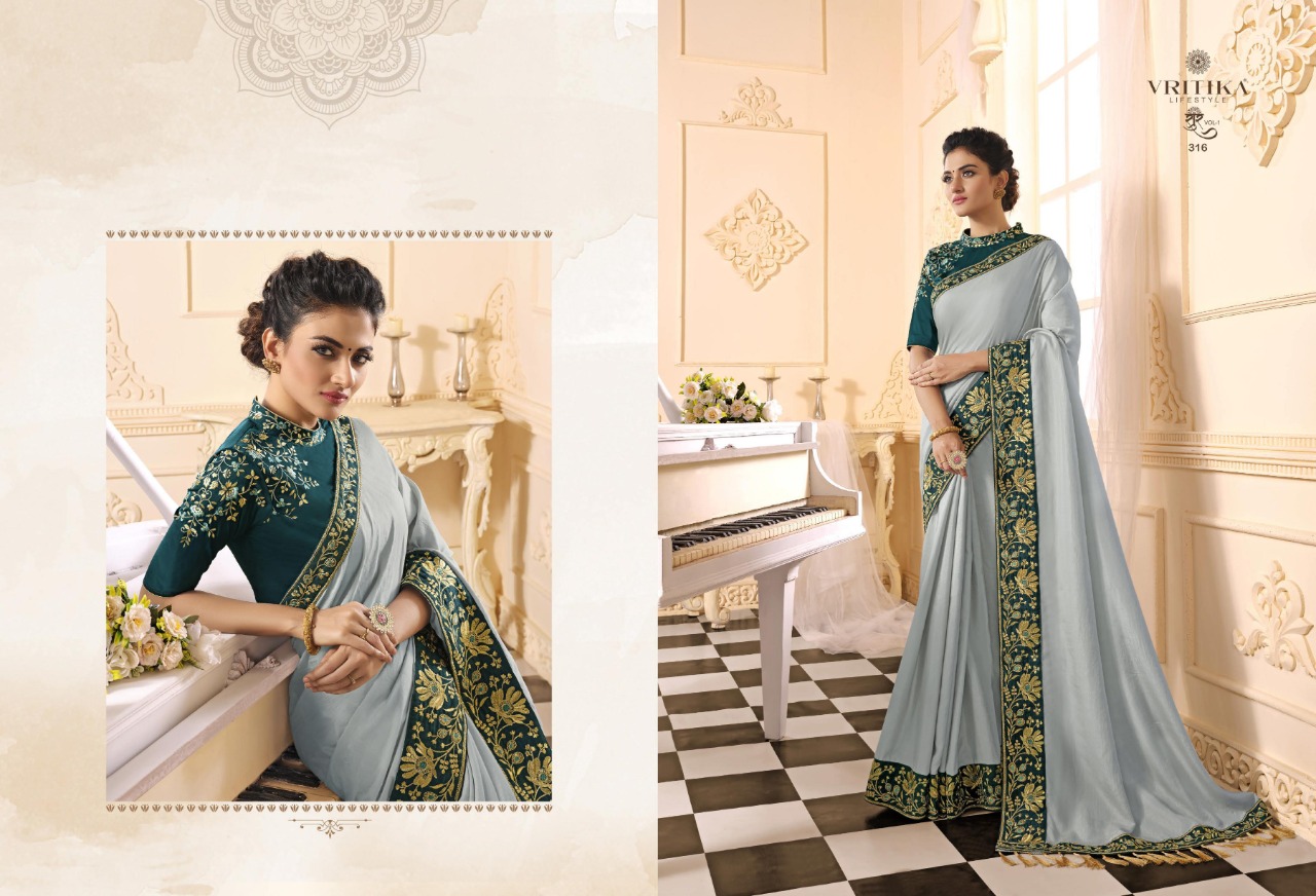 life style vritika regal look saree catalog