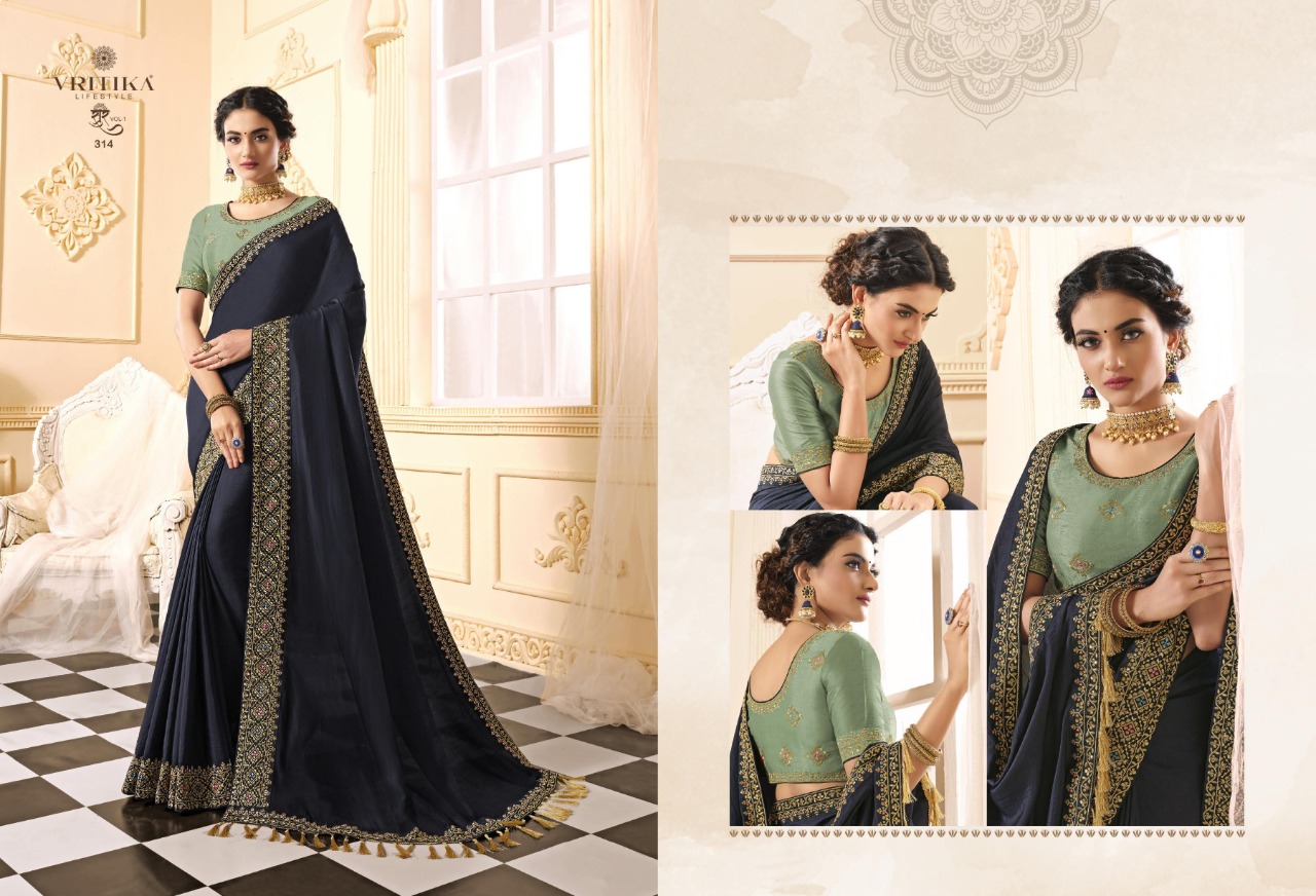 life style vritika regal look saree catalog