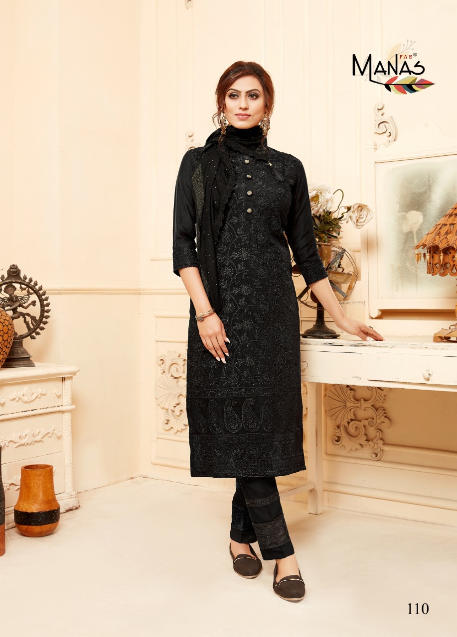 manas lucknowi vol 2 fancy astonishing style kurti Bottom with Stoles Dupatta catalog