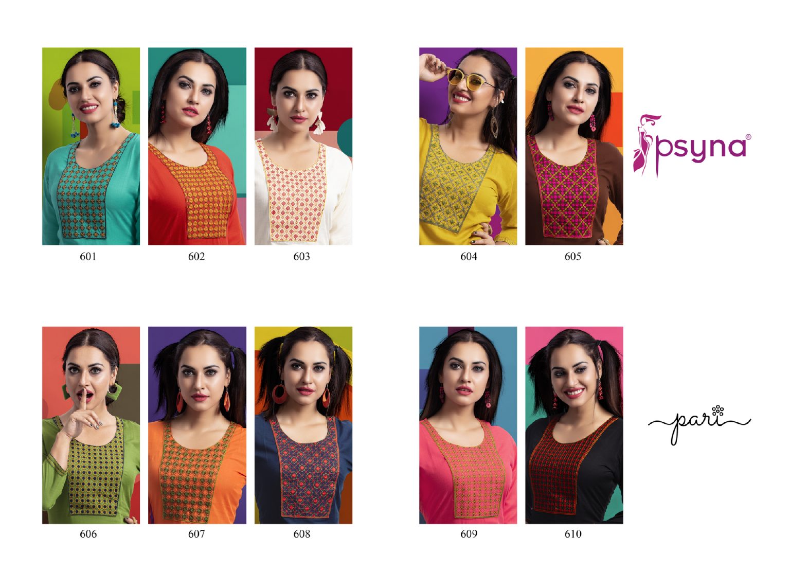 Psyna Pari Vol 6 Rayon Slub Affordable Price Kurti Catalog