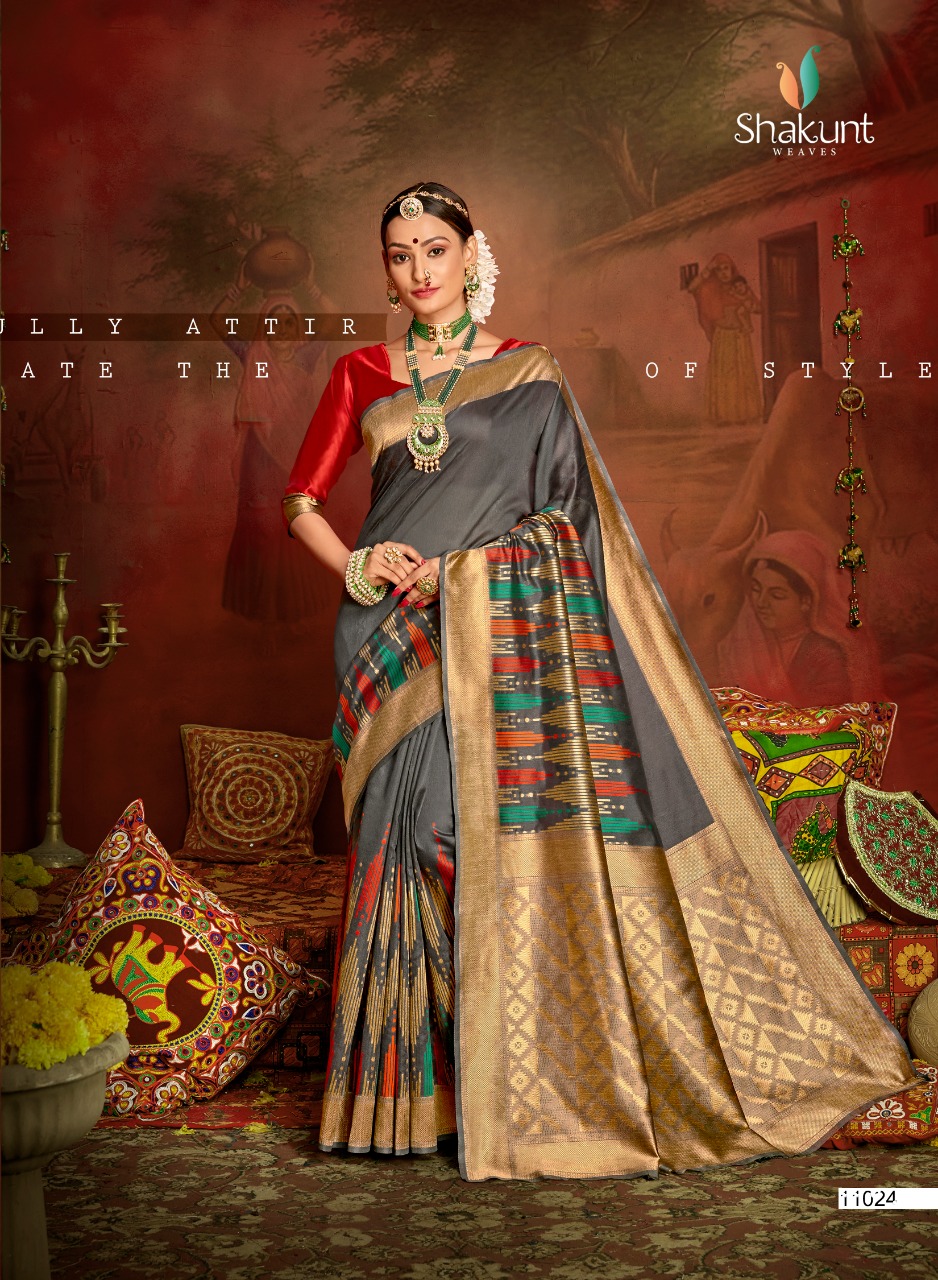 shakunt paaro art silk elegant saree catalog