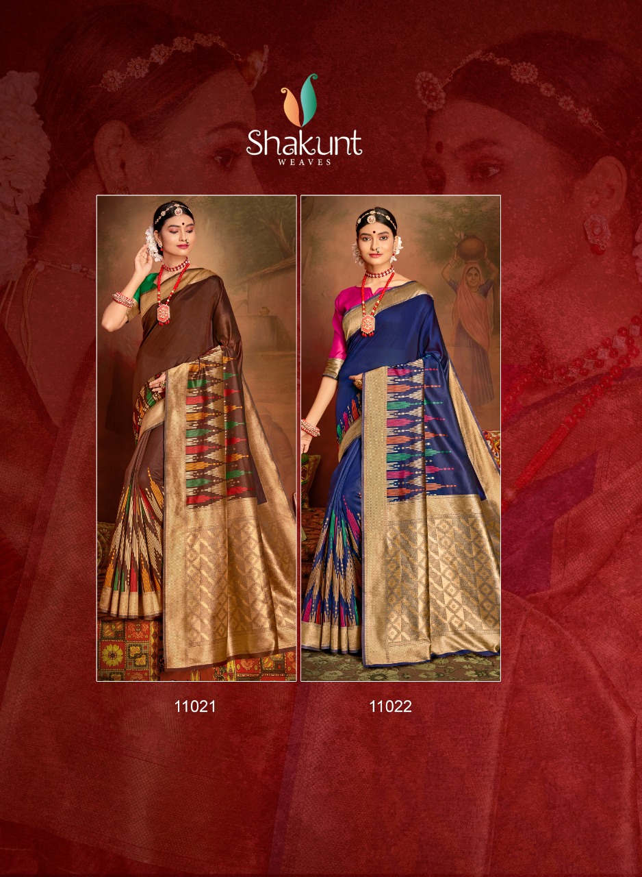 shakunt paaro art silk elegant saree catalog