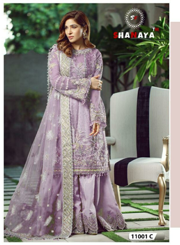 shanaya 11001 c georgget attractive salwar suit singal