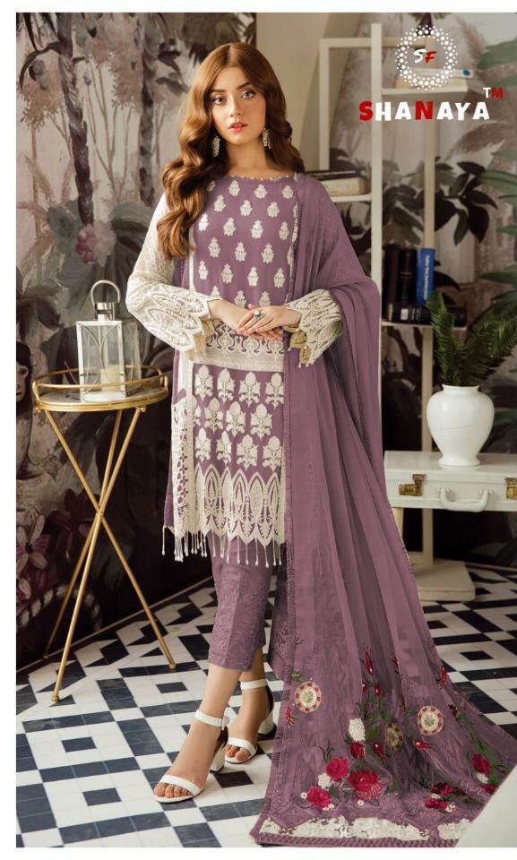 shanaya s 22  georgette authentic fabric salwar suit singale