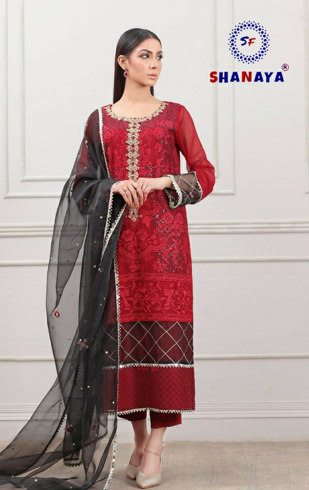 shanaya s 42 georgget regal salwar suit singal