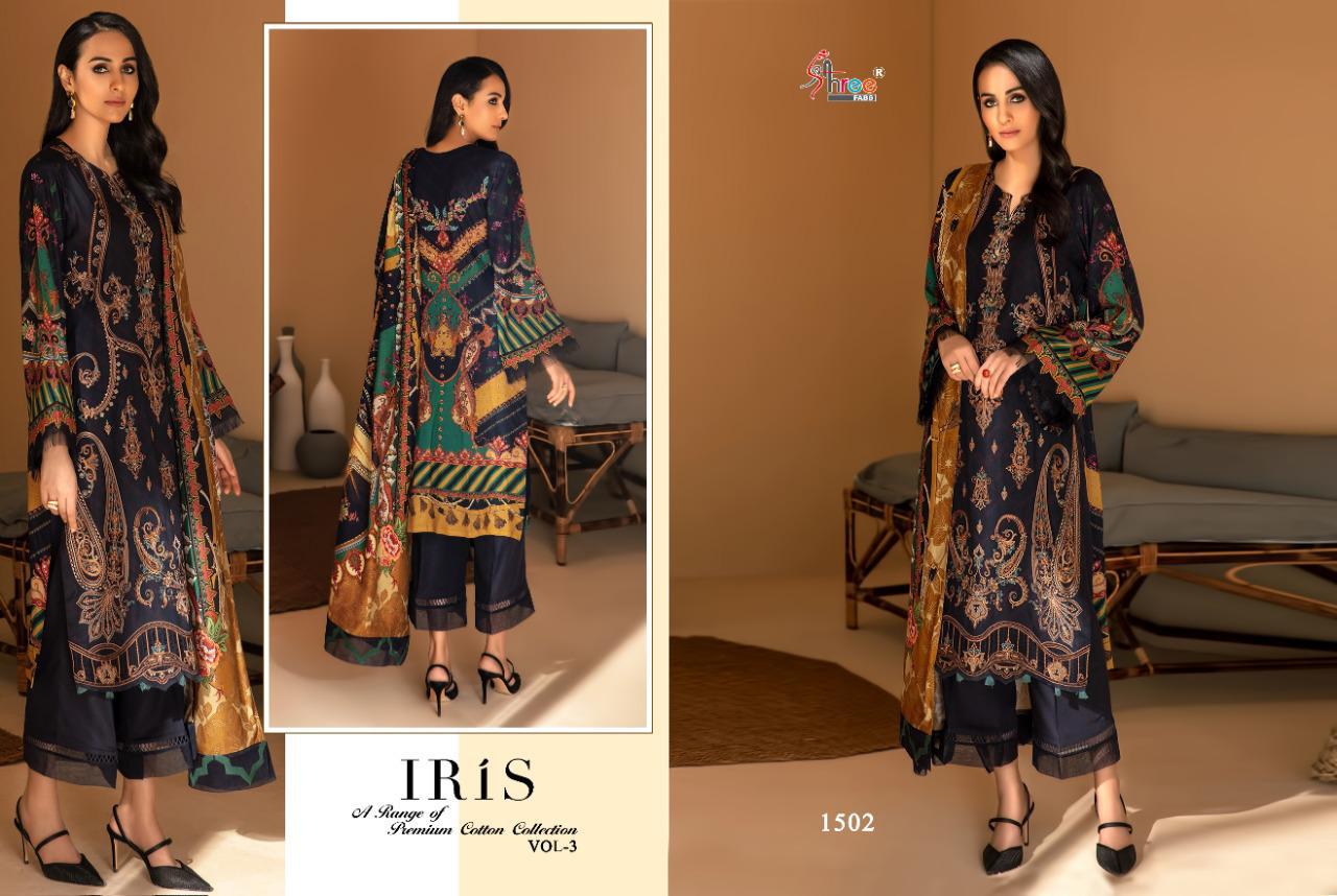 shree fab iris vol 3 jam cotton catchy look cotton dupatta salwar suit catalog