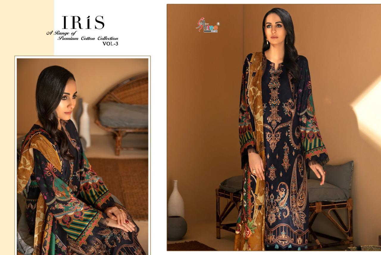 shree fab iris vol 3 jam cotton catchy look cotton dupatta salwar suit catalog