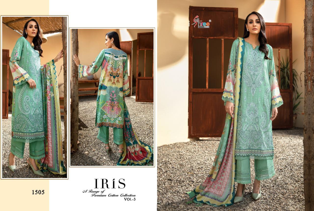 shree fab iris vol 3 jam cotton catchy look cotton dupatta salwar suit catalog