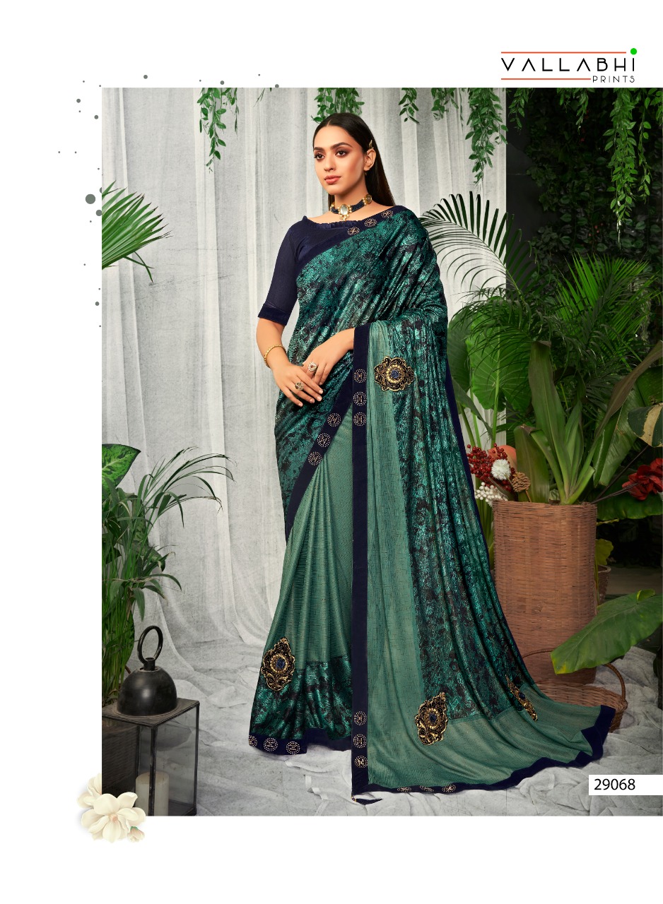 Vallabhi michelle silk authentic fabric saree catalog