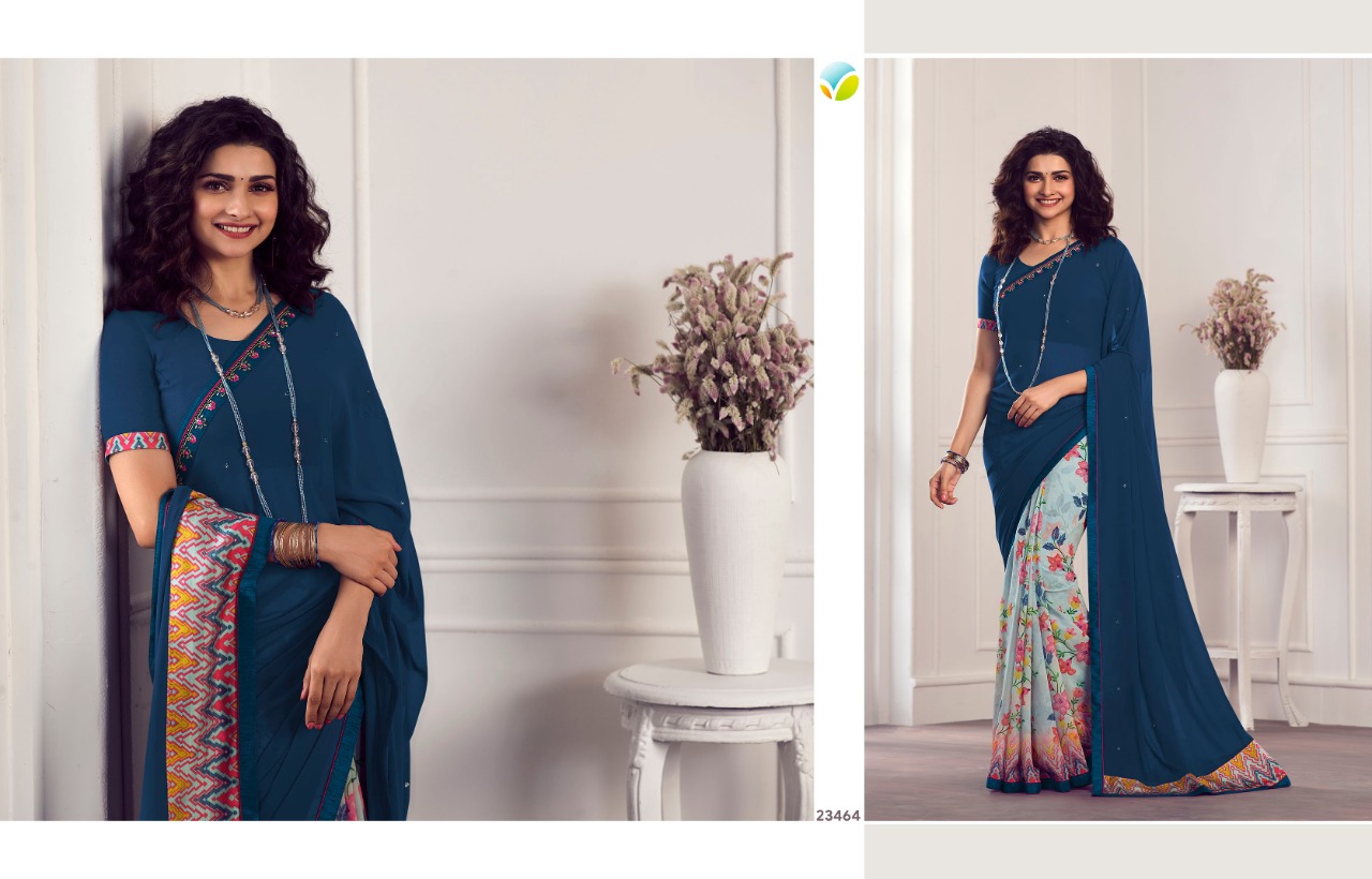 vinay fashion starwalk 62 georgette gorgeous look saree catalog