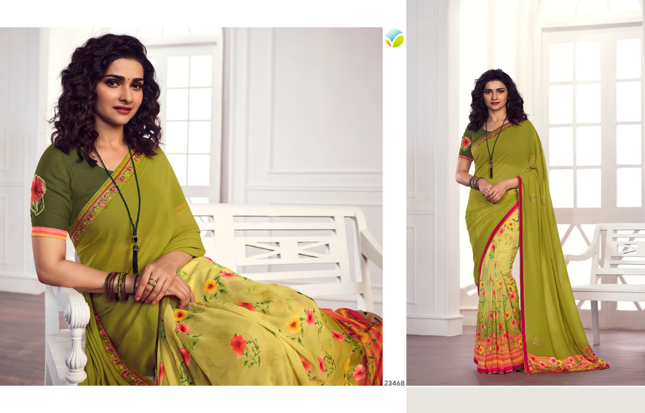 vinay fashion starwalk 62 georgette gorgeous look saree catalog