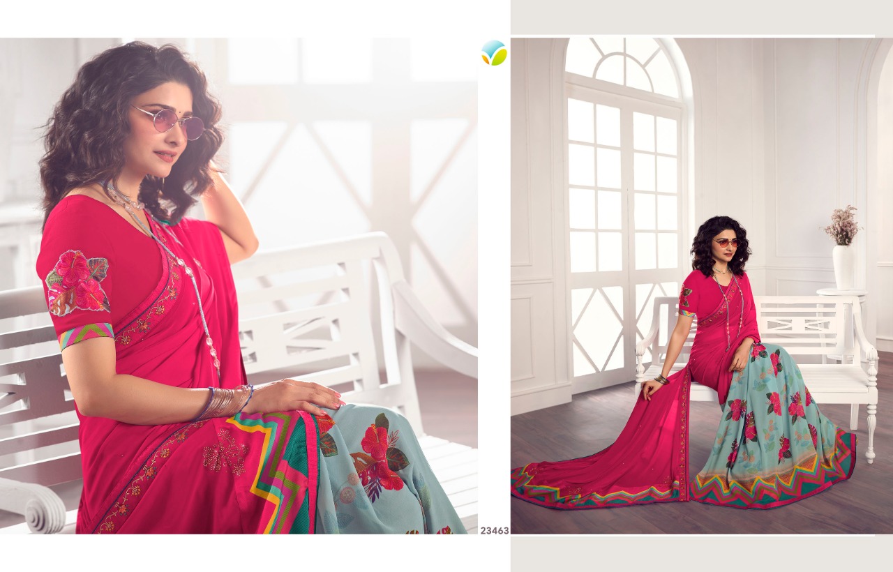 vinay fashion starwalk 62 georgette gorgeous look saree catalog